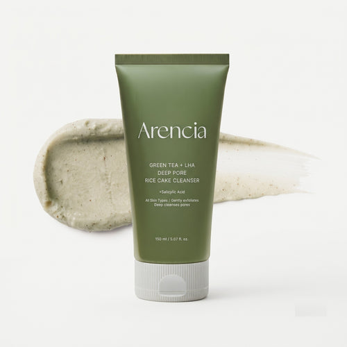 Arencia Arencia Green Tea + LHA Deep Pore Rice Cake Cleanser 150ml cleanser
